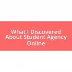 What I Discovered About Student Agency Online